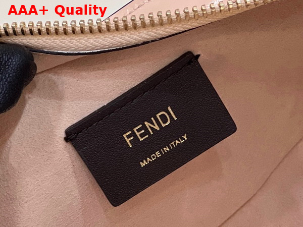 Fendi O Lock Swing Pale Pink Leather Pouch Replica