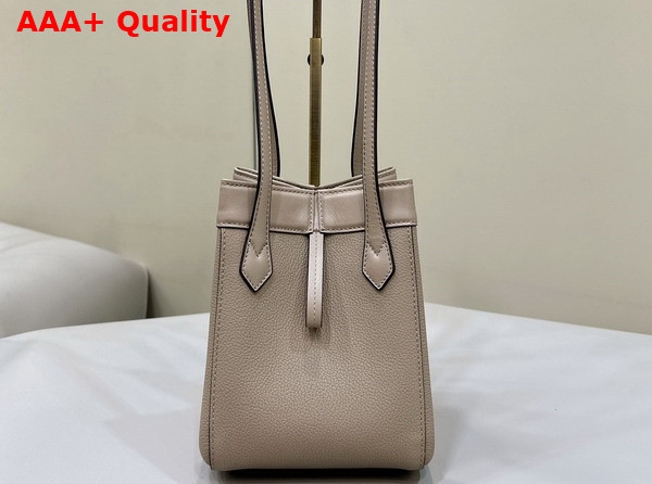 Fendi Origami Mini Dove Gray Leather Bag that Can be Transformed Replica