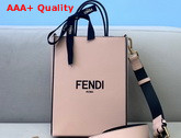 Fendi Pack Small Shopping Bag Pink Leather Bag Replica