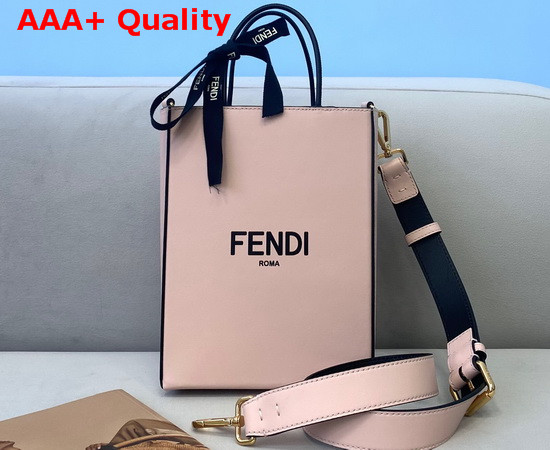 Fendi Pack Small Shopping Bag Pink Leather Bag Replica