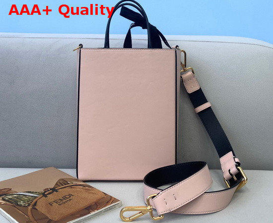 Fendi Pack Small Shopping Bag Pink Leather Bag Replica