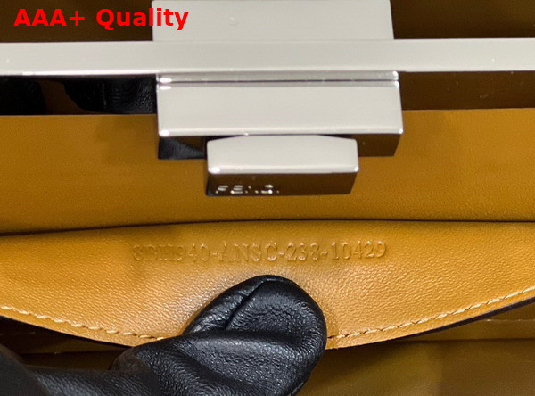 Fendi Peekaboo Cut Medium Brown Leather Bag Replica