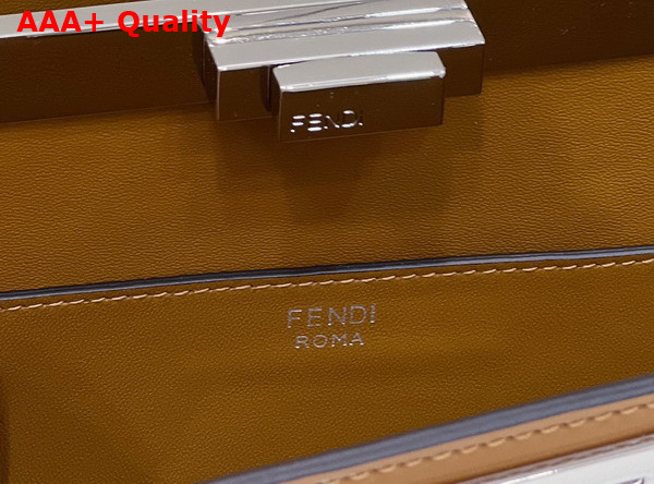 Fendi Peekaboo Cut Medium Brown Leather Bag Replica