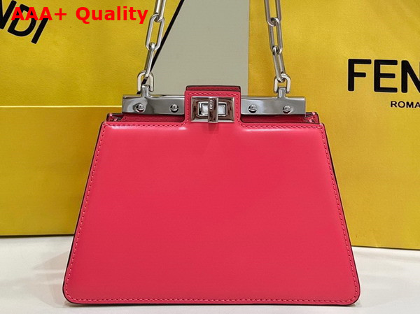 Fendi Peekaboo Cut Petite Pink Leather Bag Replica