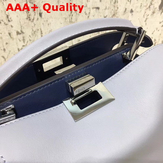 Fendi Peekaboo Essentially Light Blue Calfskin Replica