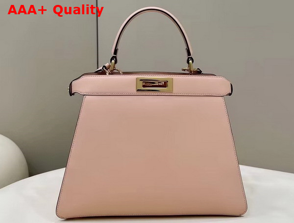 Fendi Peekaboo ISeeU Medium Handbag in Pink Leather with Pocket Replica