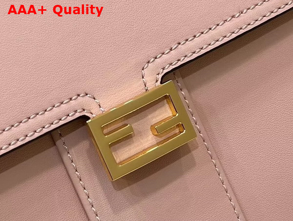 Fendi Peekaboo ISeeU Medium Handbag in Pink Leather with Pocket Replica