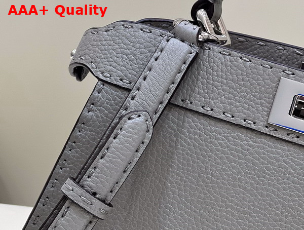 Fendi Peekaboo Iseeu Medium Grey Selleria Bag Romano Leather Replica