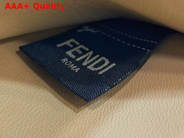 Fendi Peekaboo Iseeu Medium Handbag in Beige Woven Leather Replica