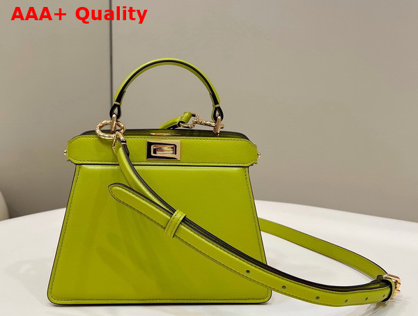 Fendi Peekaboo Iseeu Petite Apple Green Padded Nappa Leather Bag Replica