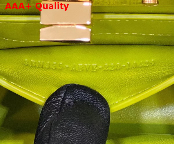 Fendi Peekaboo Iseeu Petite Apple Green Padded Nappa Leather Bag Replica