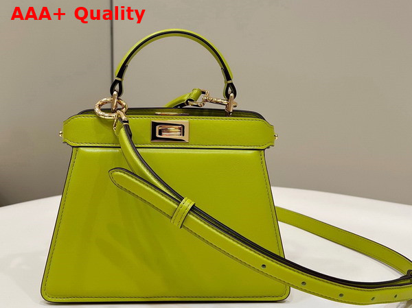 Fendi Peekaboo Iseeu Petite Apple Green Padded Nappa Leather Bag Replica