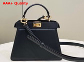 Fendi Peekaboo Iseeu Petite Black Padded Nappa Leather Bag Replica