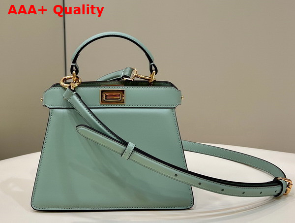 Fendi Peekaboo Iseeu Petite Light Green Padded Nappa Leather Bag Replica