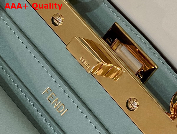 Fendi Peekaboo Iseeu Petite Light Green Padded Nappa Leather Bag Replica