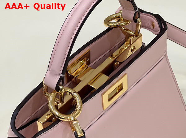 Fendi Peekaboo Iseeu Petite Light Pink Padded Nappa Leather Bag Replica