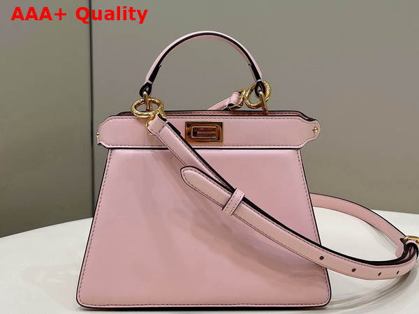 Fendi Peekaboo Iseeu Petite Light Pink Padded Nappa Leather Bag Replica