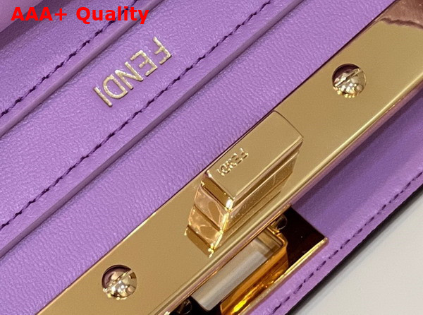 Fendi Peekaboo Iseeu Petite Lilac Padded Nappa Leather Bag Replica