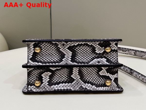 Fendi Peekaboo Iseeu Petite Natural Python Leather Bag Replica