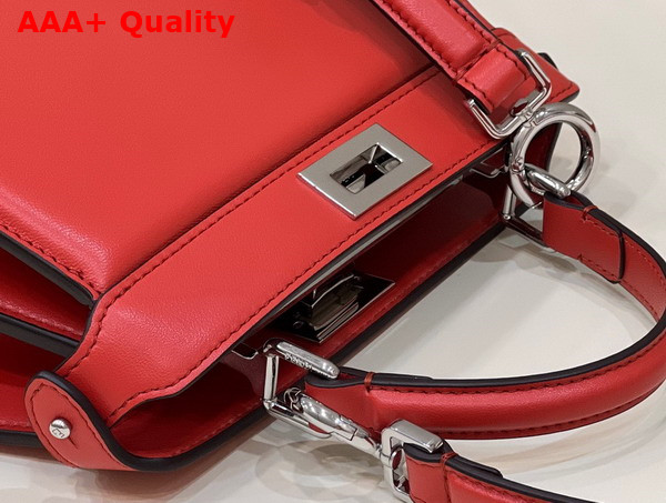 Fendi Peekaboo Iseeu Petite Red Padded Nappa Leather Bag Replica