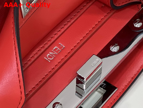 Fendi Peekaboo Iseeu Petite Red Padded Nappa Leather Bag Replica