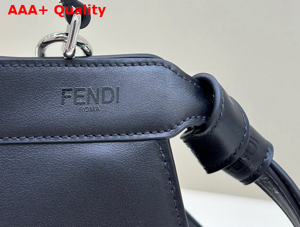 Fendi Peekaboo Iseeu Small Bag in Black Nappa Leather Replica