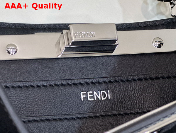 Fendi Peekaboo Iseeu Small Bag in Black Nappa Leather Replica