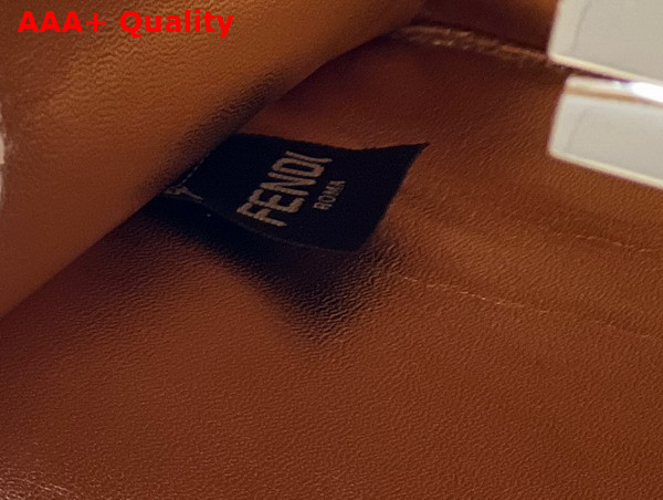 Fendi Peekaboo Iseeu Small Gold Laminated Leather Bag Replica