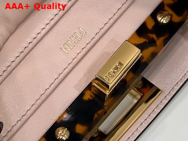 Fendi Peekaboo Iseeu Small Pink Leather Bag Replica