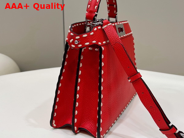 Fendi Peekaboo Iseeu Small Red Selleria Bag Replica