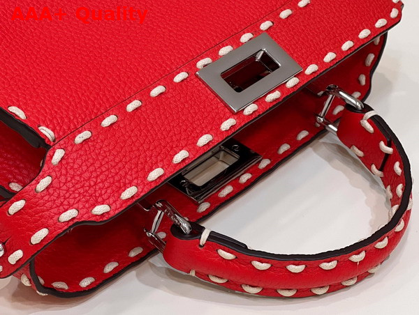 Fendi Peekaboo Iseeu Small Red Selleria Bag Replica