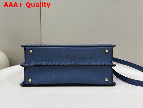 Fendi Peekaboo Medium Blue Selleria Bag Replica