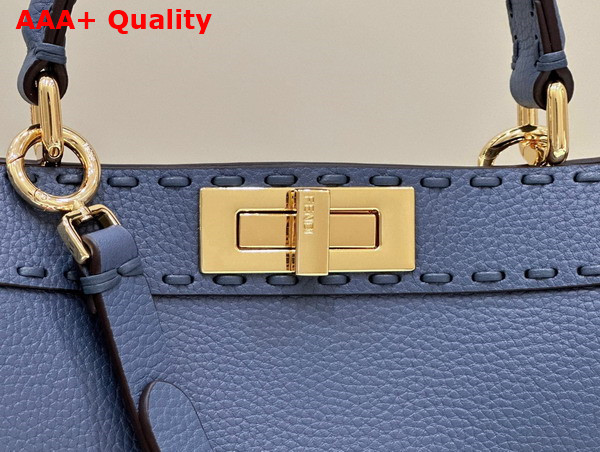 Fendi Peekaboo Medium Blue Selleria Bag Replica