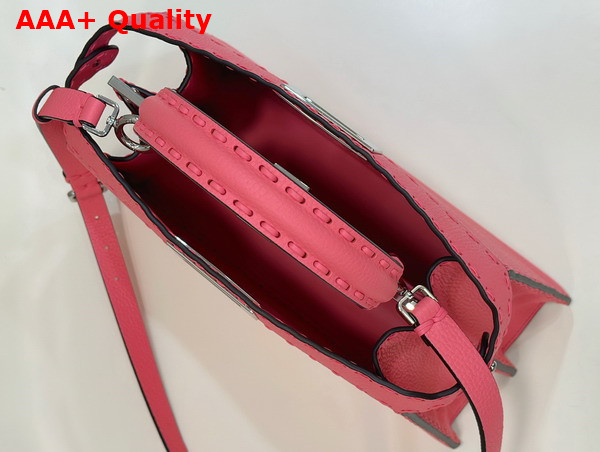 Fendi Peekaboo Medium Pink Selleria Bag Replica