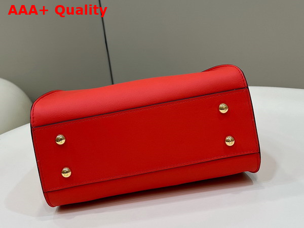 Fendi Peekaboo Mini Bag in Red Leather Replica