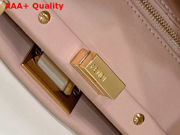 Fendi Peekaboo Mini Beige Nappa Leather Bag Replica