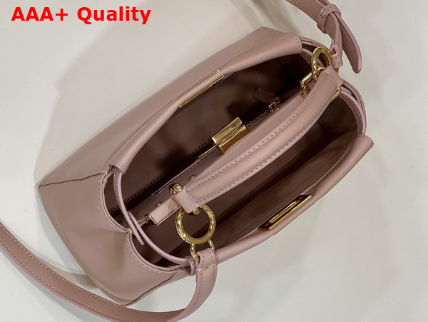 Fendi Peekaboo Mini Beige Nappa Leather Bag Replica