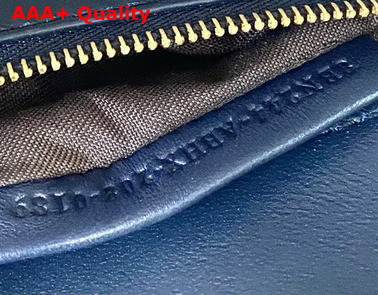 Fendi Peekaboo Mini Blue Braided Leather Bag Replica