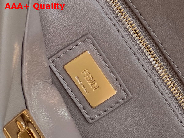 Fendi Peekaboo Mini Dove Gray Nappa Leather Bag Replica