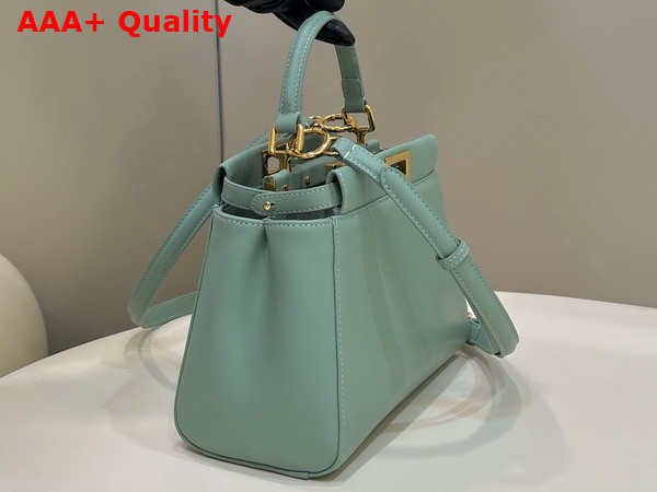 Fendi Peekaboo Mini Light Green Nappa Leather Bag Replica