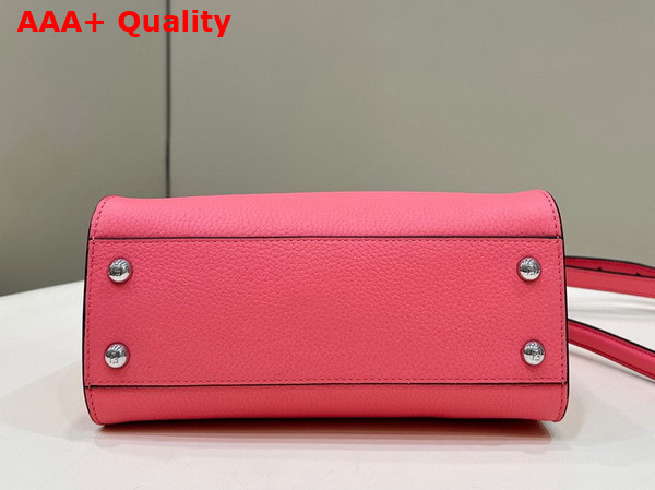 Fendi Peekaboo Mini Pink Selleria Bag with Oversize Topstitching Replica