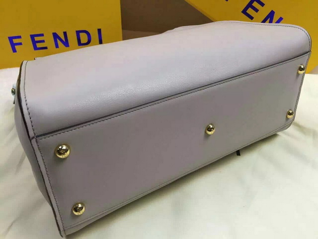 Fendi Peekaboo Regular Handbag Grey for Sale