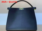 Fendi Peekaboo X Lite Large Handbag in Blue Romano Leather Replica