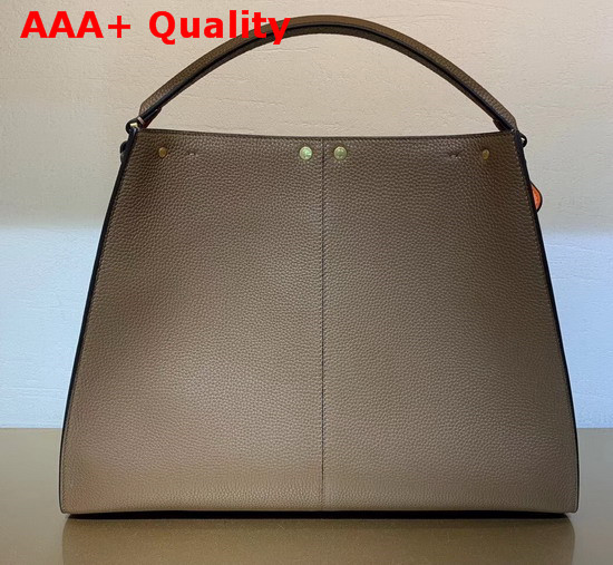 Fendi Peekaboo X Lite Large Handbag in Brown Romano Leather Replica