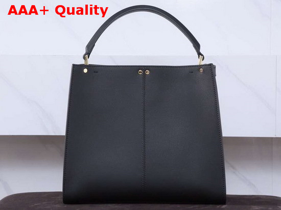 Fendi Peekaboo X Lite Regular Handbag in Black Calfskin Replica