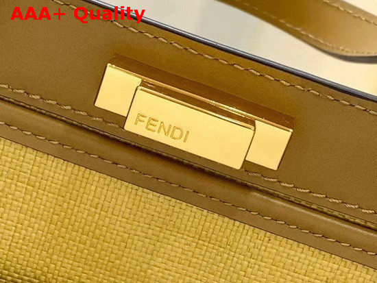 Fendi Peekaboo X Tote Beige Canvas Bag Replica