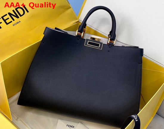 Fendi Peekaboo X Tote Black Leather Bag Replica