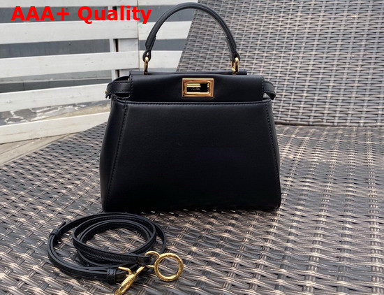 Fendi Peekaboo XS Black Nappa Leather Replica