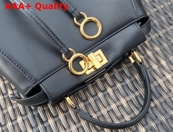 Fendi Peekaboo XS Black Nappa Leather Replica