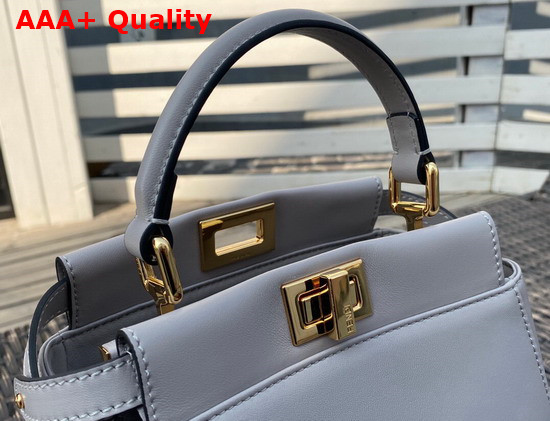 Fendi Peekaboo XS Light Blue Nappa Leather Replica